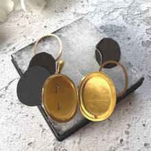 Load image into Gallery viewer, Victorian AEI Mourning Locket, Eternal Love Amity Eternity Infinity. Antique 18ct Gold Vermeil Memorial Pendant