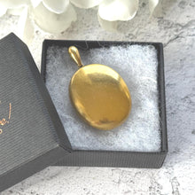 Load image into Gallery viewer, Victorian AEI Mourning Locket, Eternal Love Amity Eternity Infinity. Antique 18ct Gold Vermeil Memorial Pendant