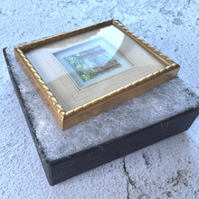 Load image into Gallery viewer, Antique French Gilt Minature Landscape Painting In Original Moseley Ware Fitted Cabinet Case