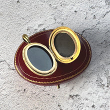 Load image into Gallery viewer, Victorian AEI Mourning Locket, Eternal Love Amity Eternity Infinity. Antique 18ct Gold Vermeil Memorial Pendant