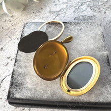 Load image into Gallery viewer, Victorian AEI Mourning Locket, Eternal Love Amity Eternity Infinity. Antique 18ct Gold Vermeil Memorial Pendant