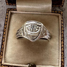 Load image into Gallery viewer, Alexander Ritchie Iona Silver Viking Longship Ring – Scottish Arts & Crafts Celtic Shield Ring