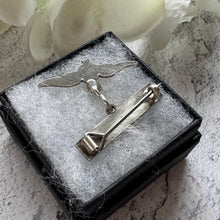 Load image into Gallery viewer, Vintage Sterling Silver & Enamel WWII RAF Sweetheart Brooch: 1940s Military Love Token Jewellery