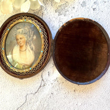 Load image into Gallery viewer, Georgian Signed Portrait Miniature of a Lady, Ormolu Pendant Frame, Cased