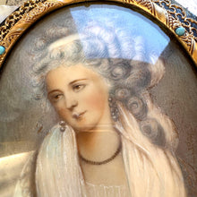 Load image into Gallery viewer, Georgian Signed Portrait Miniature of a Lady, Ormolu Pendant Frame, Cased