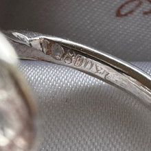 Cargar imagen en el visor de la galería, Edwardian 800 Silver Spoon Ring: Adjustable Antique Art Nouveau Floral Wrap Snake Ring