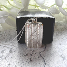 Load image into Gallery viewer, Rare Georgian Silver Miniature Cigar Box Vinaigrette Pendant