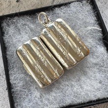 Load image into Gallery viewer, Rare Georgian Silver Miniature Cigar Box Vinaigrette Pendant