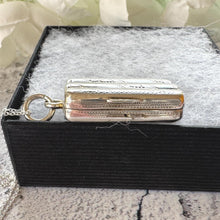 Load image into Gallery viewer, Rare Georgian Silver Miniature Cigar Box Vinaigrette Pendant