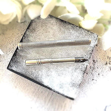 Load image into Gallery viewer, Antique Victorian Sterling Silver Travelling Dip Pen by Sampson Mordan