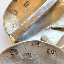 Charger l'image dans la galerie, Rare Antique Imperial Russian Niello Silver Zoomorphic Belt Buckle, Dated 1872, Caucasus Dagestan