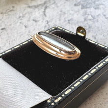 Load image into Gallery viewer, Antique Georgian 15ct Gold Hairwork Keepsake Brooch Circa 1800 : Sentimental Memorial Cravat/Lapel Pin