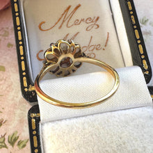 Charger l'image dans la galerie, Antique Victorian Natural Opal & Diamond Daisy Cluster Ring, Size UK T, US 9-1/2