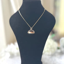 Charger l'image dans la galerie, Antique Victorian Spinner Fob, 1902 9ct Gold Carnelian Bloodstone Pendant Watch Chain Charm