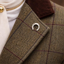 Load image into Gallery viewer, Antique Victorian Sterling Silver Lucky Horseshoe Stick Pin, Circa 1890