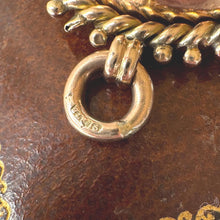 Charger l'image dans la galerie, Antique Victorian Spinner Fob, 1902 9ct Gold Carnelian Bloodstone Pendant Watch Chain Charm
