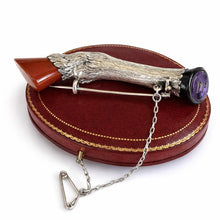 Charger l'image dans la galerie, Rare Victorian Scottish Silver Kilt Pin - Stag Fetlock With Intaglio Seal