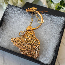 Carica l'immagine nel visualizzatore di Gallery, Antique Victorian Large 9ct Gold Almandine Garnet Shield Padlock Pendant/Bracelet Charm