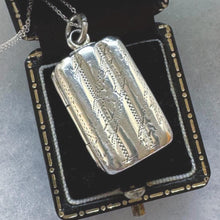 Load image into Gallery viewer, Rare Georgian Silver Miniature Cigar Box Vinaigrette Pendant