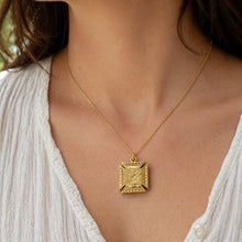 Load image into Gallery viewer, Victorian 9ct Gold Engraved Maltese Cross Hidden Locket Pendant