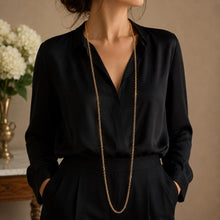 Charger l'image dans la galerie, Antique Victorian 18ct Rolled Gold Guard Chain. 135cm Belcher Link Muff Chain/Sautoir Necklace