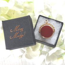 Charger l'image dans la galerie, Antique 9ct Gold Spinning Fob Seal Pendant Fob With Bloodstone And Carnelian