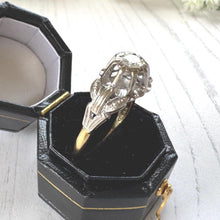 Carica l'immagine nel visualizzatore di Gallery, 1970s Diamond Solitaire Ring, 18ct Gold, High-Set Statement Mount