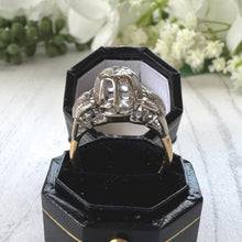 Carica l'immagine nel visualizzatore di Gallery, 1970s Diamond Solitaire Ring, 18ct Gold, High-Set Statement Mount
