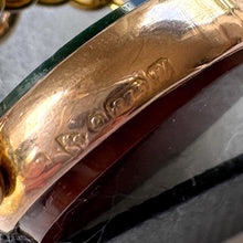 Charger l'image dans la galerie, Antique 9ct Gold Spinning Fob Seal Pendant Fob With Bloodstone And Carnelian