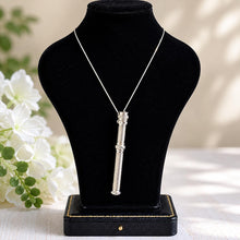 Load image into Gallery viewer, Antique Victorian Sterling Silver Propelling Pencil Pendant, Rare Seal Matrix & Hidden Lead Reservoir c1890