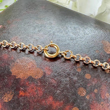 Load image into Gallery viewer, Antique Victorian 9ct Rose Rolled Gold Guard Chain. 56" (142cm) Belcher/Rolo Link Gold-Filled Muff Chain Necklace