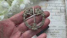 Load and play video in Gallery viewer, Vintage Rare Silver Celtic Penannular Pin, Henderson &amp; Horner, Glasgow 1941
