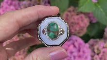 Load and play video in Gallery viewer, Vintage Sterling Silver &amp; Turquoise Native American Ring

