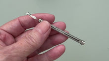 Charger et lire la vidéo dans la visionneuse de la Galerie, Antique Georgian Sterling Silver Toothpick & Ear Wax Spoon