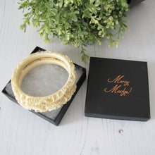 Charger l'image dans la galerie, Antique Elephant Ivory Chinese Carved Dragon Bangles