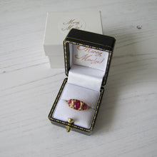 Carica l'immagine nel visualizzatore di Gallery, Antique 18ct Gold Ruby & Diamond Ring - MercyMadge
