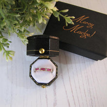 Charger l'image dans la galerie, Vintage 9ct Gold Diamond & Ruby Eternity Band Ring.