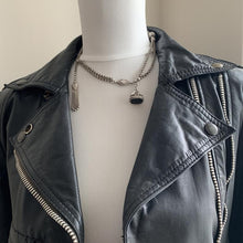 Charger l'image dans la galerie, Antique Silver Albertina with Charms, Fob, T-Bar & Dog Clip - MercyMadge