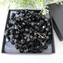 Charger l'image dans la galerie, Antique Victorian 60 Inch Guard Chain Jet Necklace