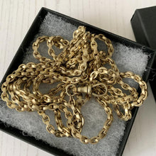 Cargar imagen en el visor de la galería, Victorian Gold Gilt 60" Long Guard Chain