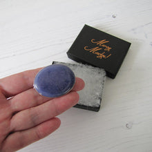 Charger l'image dans la galerie, Silver Antique Arts & Crafts Blue Pottery Brooch, Signed Ruskin - MercyMadge