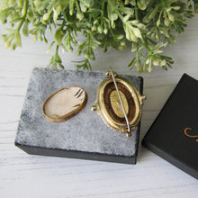 Cargar imagen en el visor de la galería, Antique Georgian/Victorian Gold Gilt & Paste Diamond Target Brooch - MercyMadge