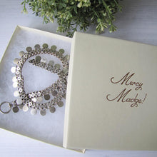 Load image into Gallery viewer, Victorian Sterling Silver Book Chain Necklace