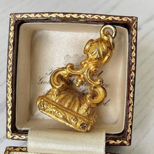 Charger l'image dans la galerie, Georgian Gold Seal Fob : Corona Fides (Faith to the Crown)
