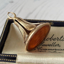 Carica l'immagine nel visualizzatore di Gallery, Georgian 18ct Gold & Carnelian Intaglio Fob