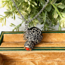 Charger l'image dans la galerie, Victorian Silver Miniature Scent Bottle Pendant