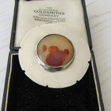 Charger l'image dans la galerie, Art Nouveau Sterling Silver Agate Brooch - MercyMadge