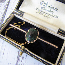 Cargar imagen en el visor de la galería, Victorian 9ct Rose Gold Scarab Beetle Brooch/Cravat Pin - MercyMadge