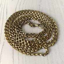 Cargar imagen en el visor de la galería, Victorian Gold Gilt 60" Long Guard Chain