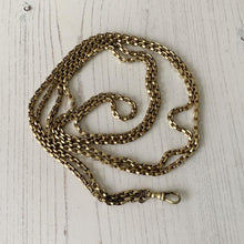 Cargar imagen en el visor de la galería, Victorian Gold Gilt 60" Long Guard Chain